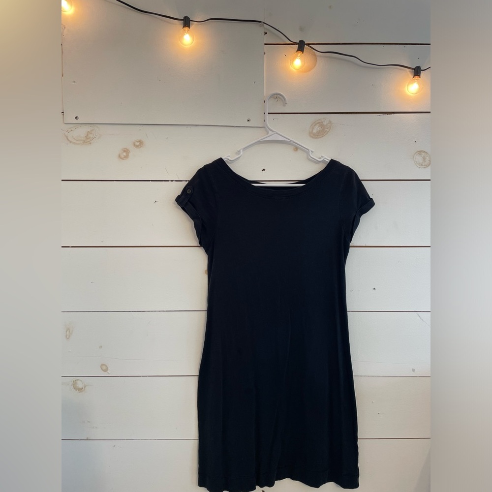 Banana Republic Black Tshirt Dress